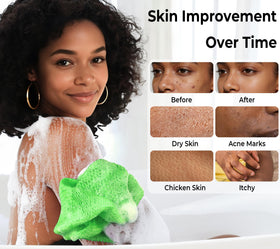 RelaxScene Authentic African Net Sponge green close-up