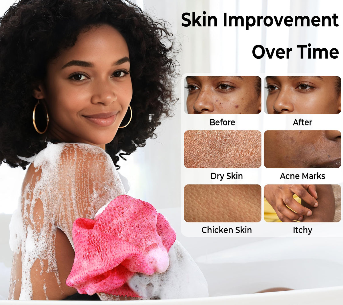 RelaxScene Authentic African Net Sponge packaging