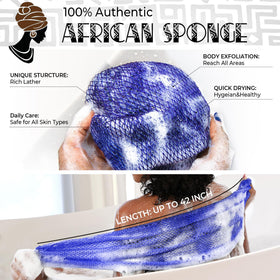 RelaxScene Authentic African Net Sponge vibrant colour options