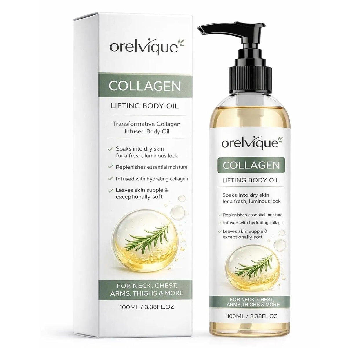 Relify Orelvique Collagen Oil bottle front view