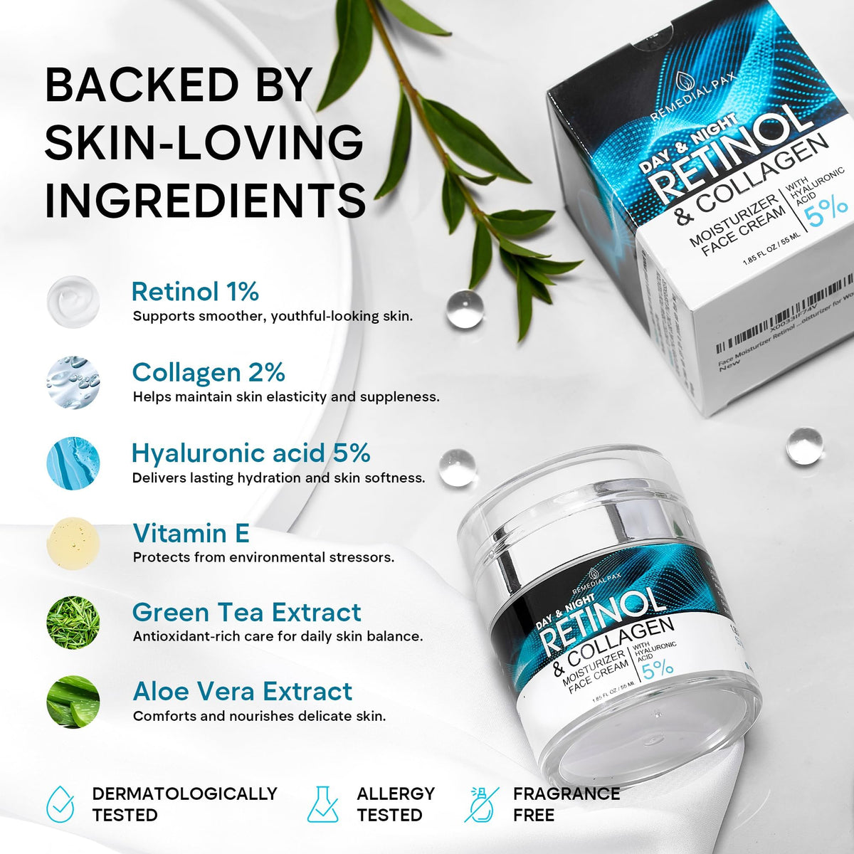 REMEDIAL PURITY AESTHETICS EXPERIENCE Retinol Face Moisturizer texture close-up