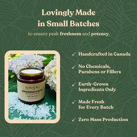 Remedy Mama Magnesium Cream jar with lid open