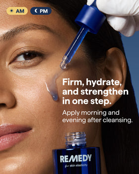 Remedy Science Copper Peptide Complex Firming Serum application on skin