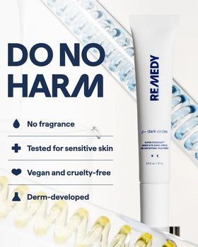 Remedy Science Dark Circles Eye Cream in hand