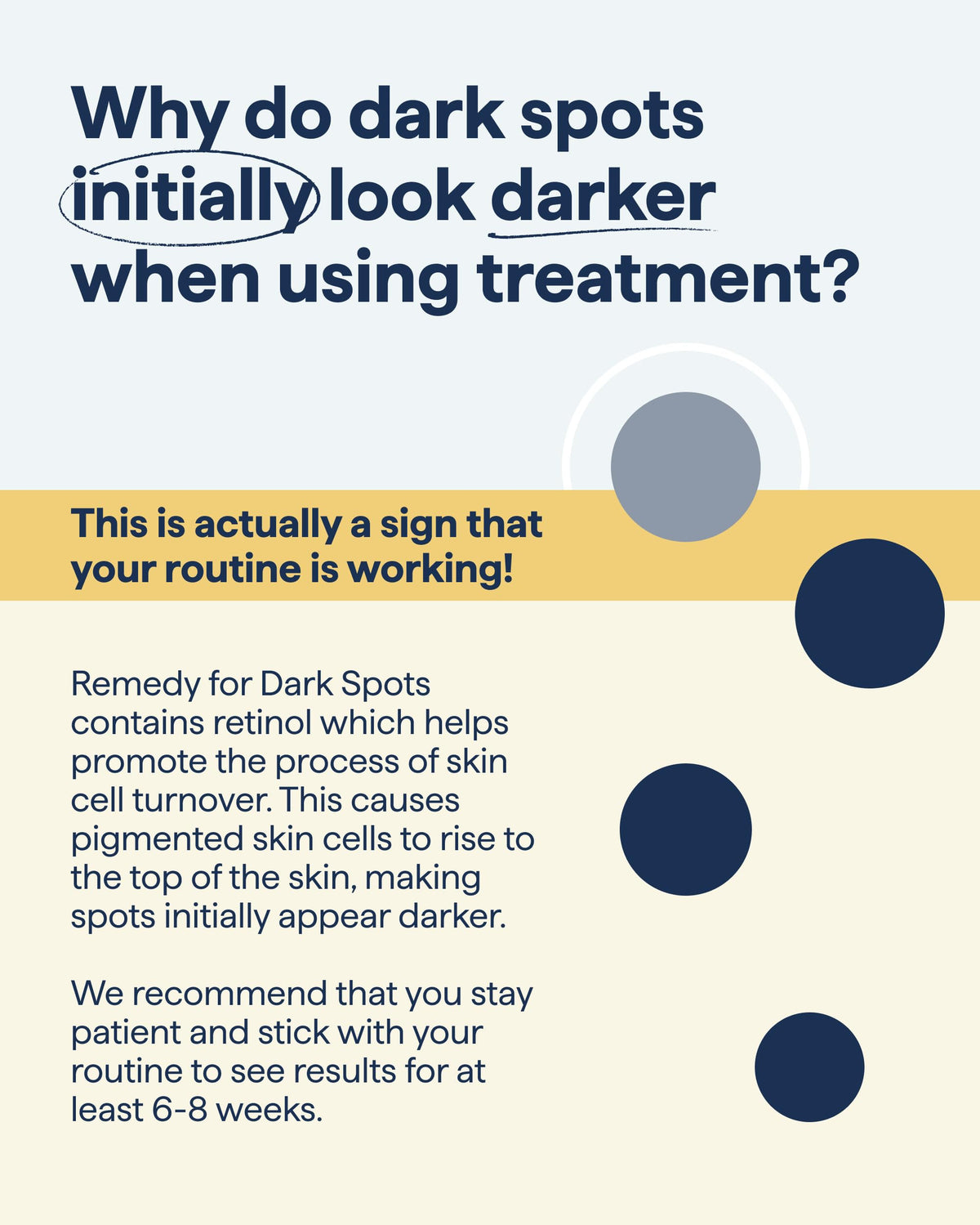 Remedy Science Dark Spot Correcting Serum application on skin