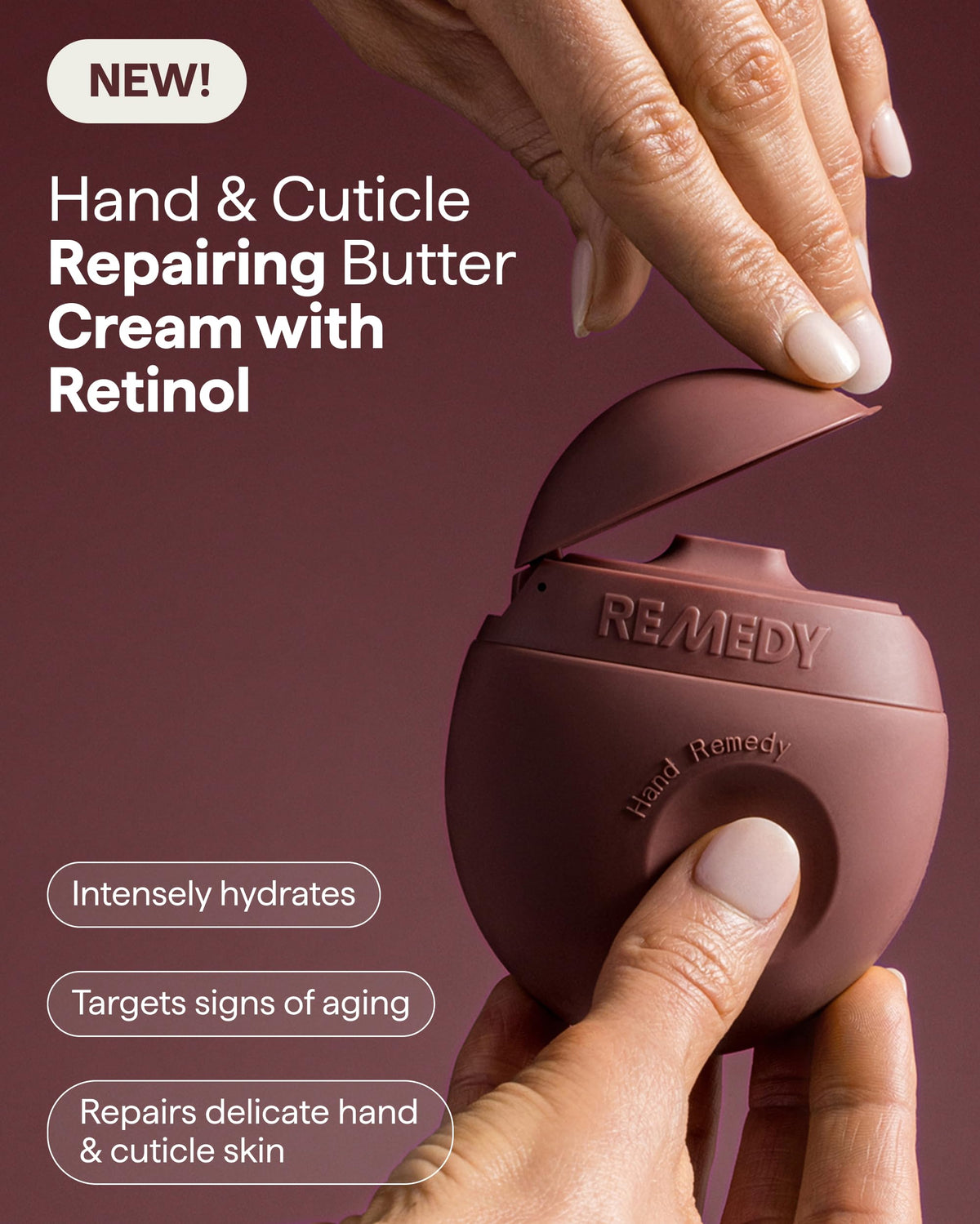 Remedy Science Hand and Cuticle Retinol Butter Cream back view