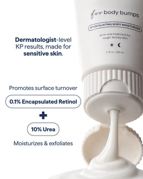Remedy Science KP Body Moisturizer 259g application on skin