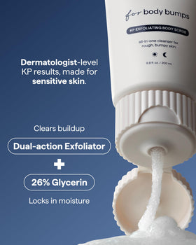 Remedy Science KP Exfoliating Body Scrub application on skin