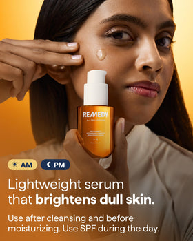 Remedy Science Vitamin C Serum application on skin