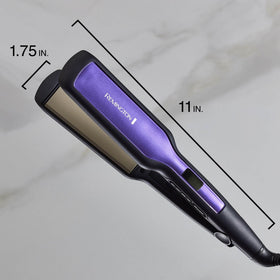 Remington 1 3/4" Flat Iron in a lifestyle setting on a vanity