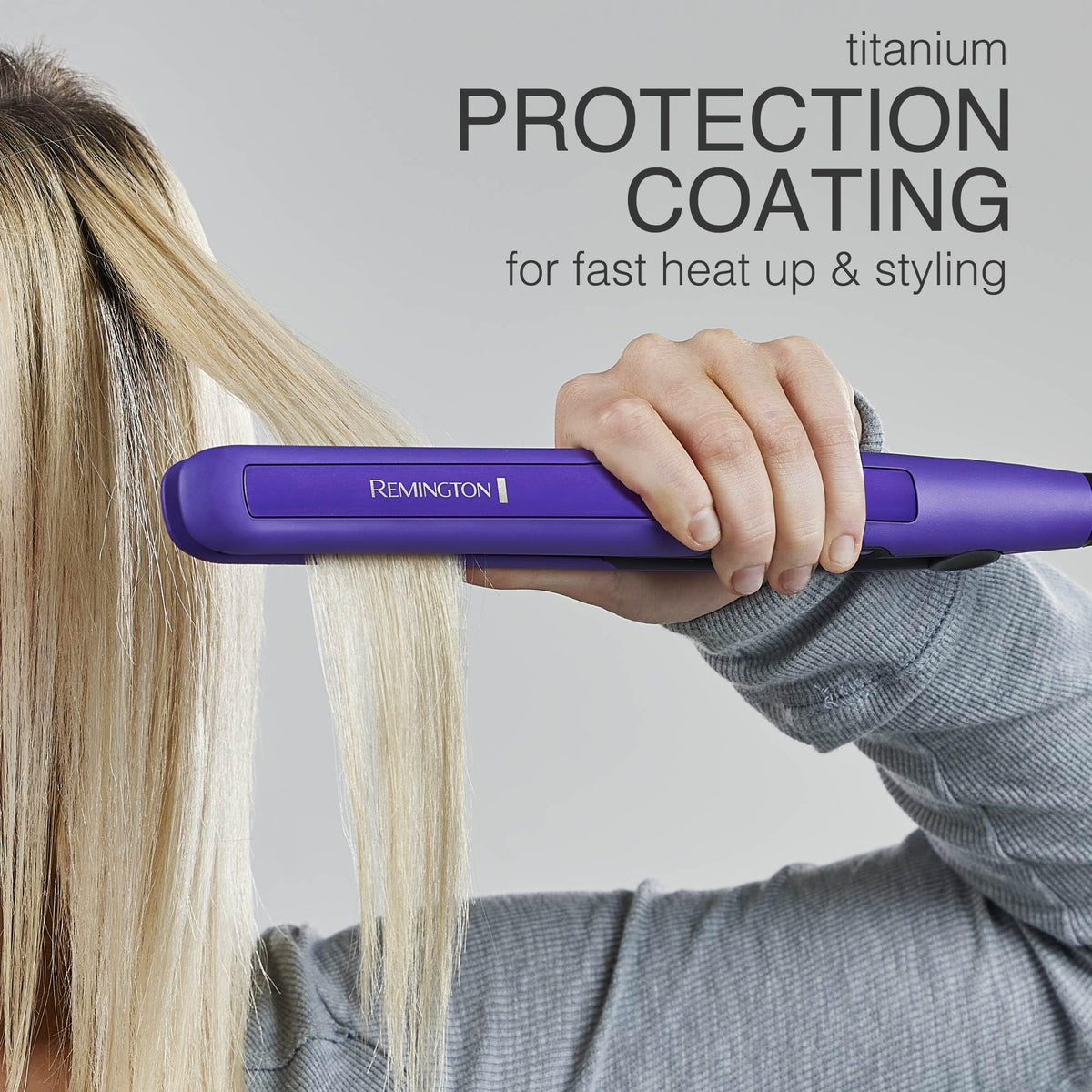Remington 1" Flat Iron showing anti-static technology feature