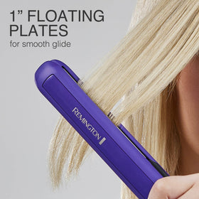 Remington 1" Flat Iron side view highlighting titanium coating