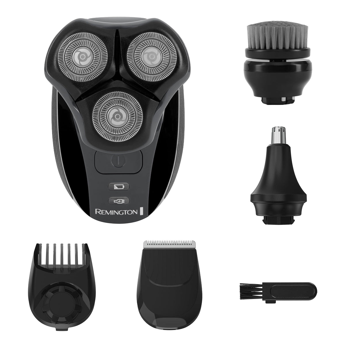 Remington Balder 3 Head Shaver front view with dual-track rotary heads