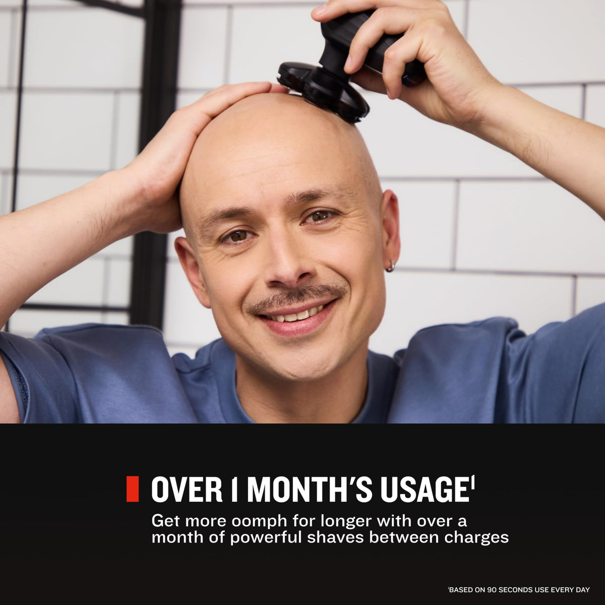 Remington Balder MAX Head Shaver in use