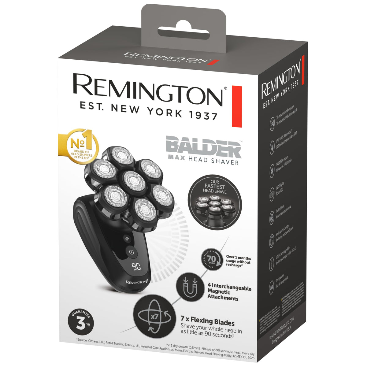 Remington Balder MAX Head Shaver side view