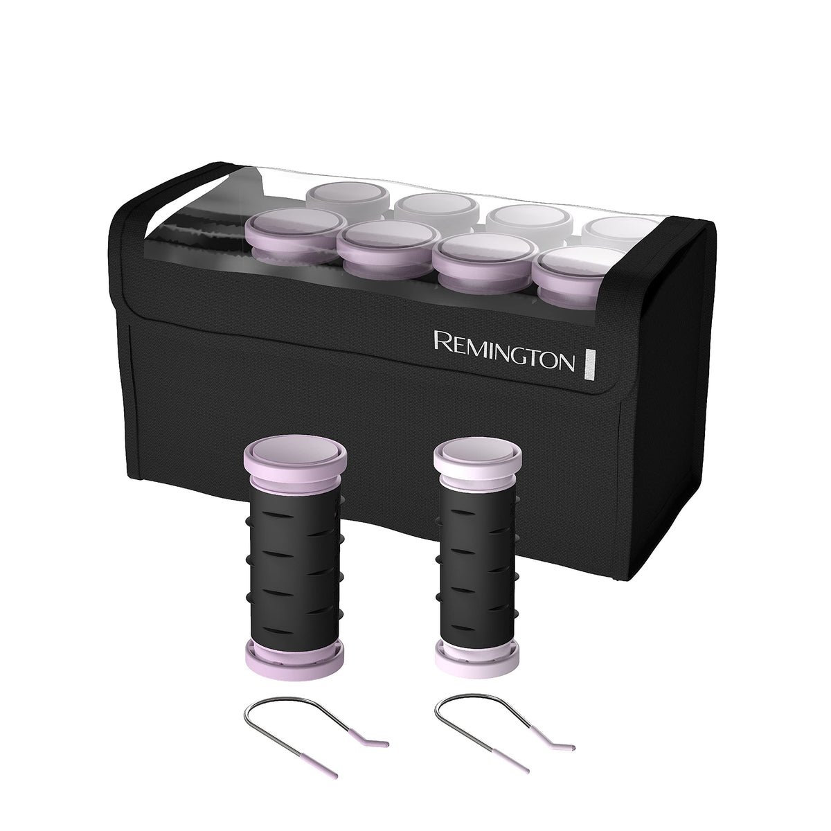 Remington Compact Ceramic Hot Rollers 10-piece set front view