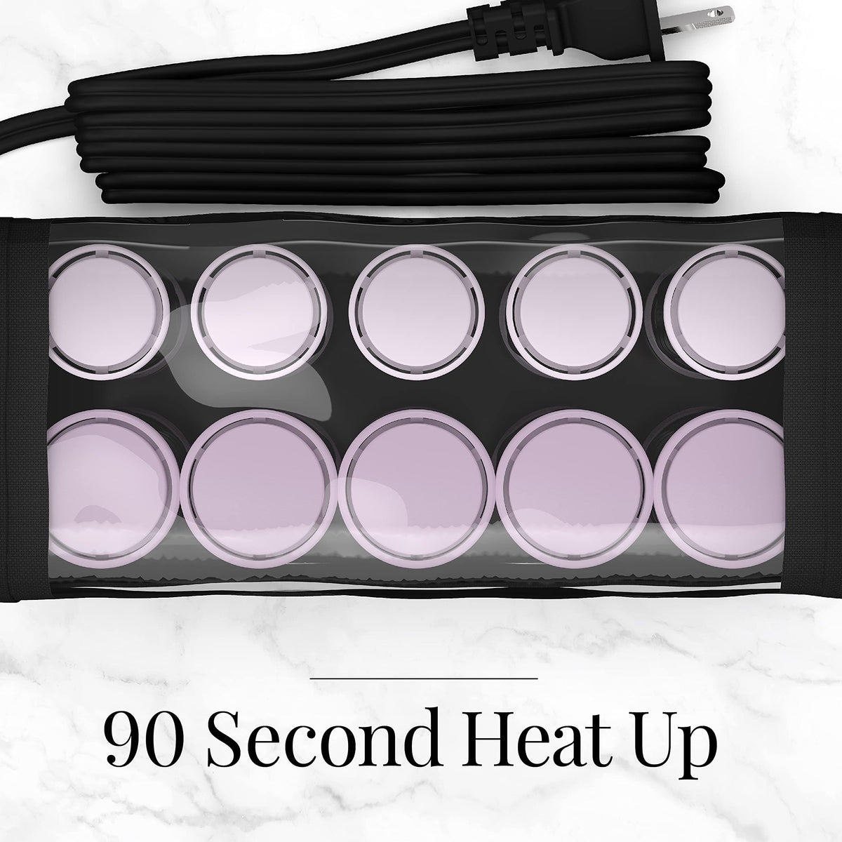 Remington Compact Ceramic Hot Rollers set with cool-touch ends