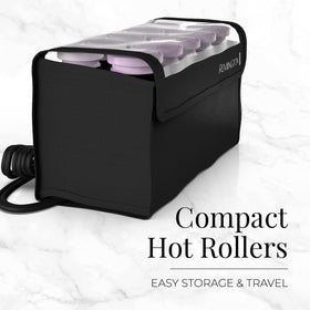 Remington Compact Ceramic Hot Rollers with colour-coded J-clips