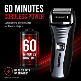 Remington F5 Foil Shaver side view showcasing detail trimmer