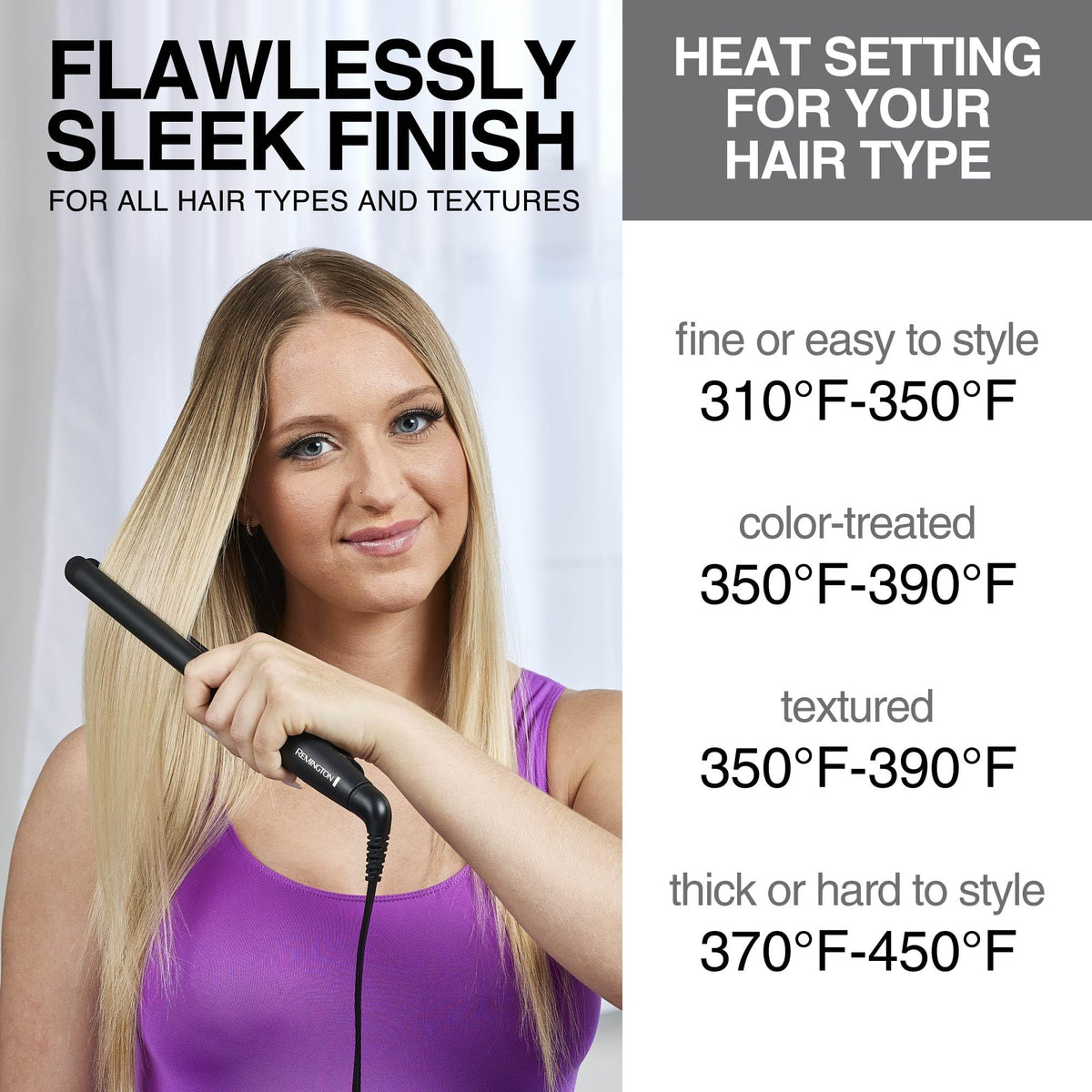Remington Flat Iron 1/2 inch side view highlighting ultra-slim design