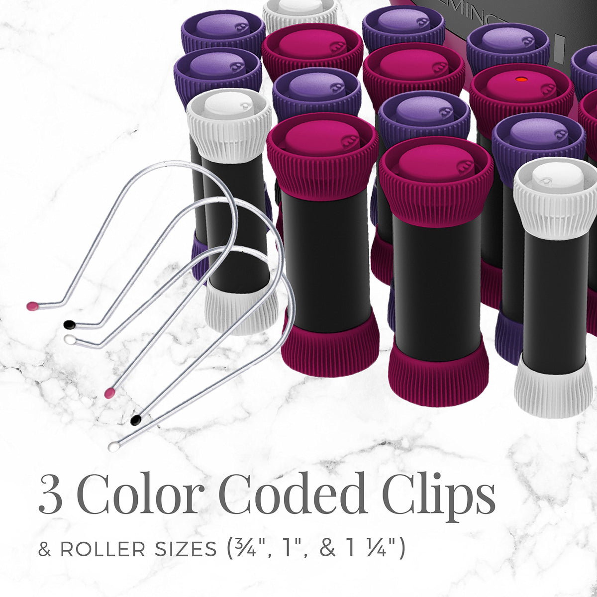 Remington Ionic Conditioning Hot Rollers with ready indicator light