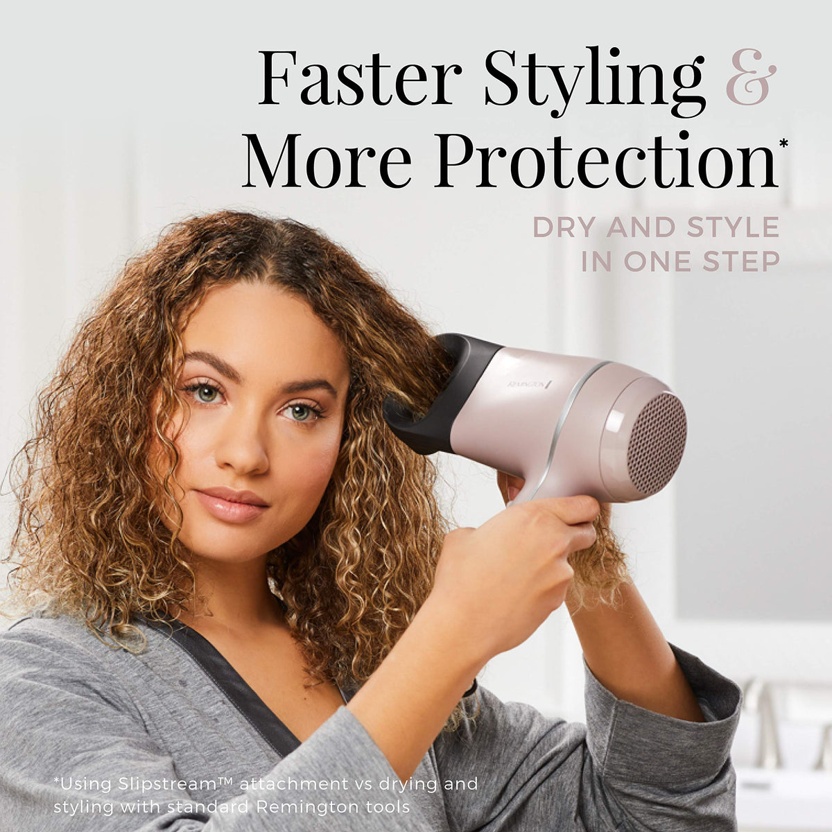 Remington Pro Wet2Style Hair Dryer side view showing controls
