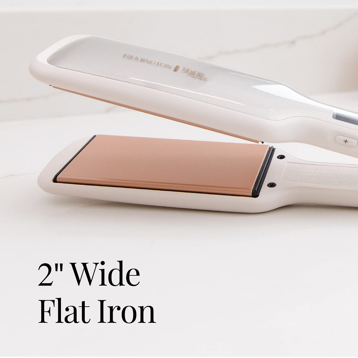 Remington Shine Therapy 2 Inch Hair Straightener temperature control display