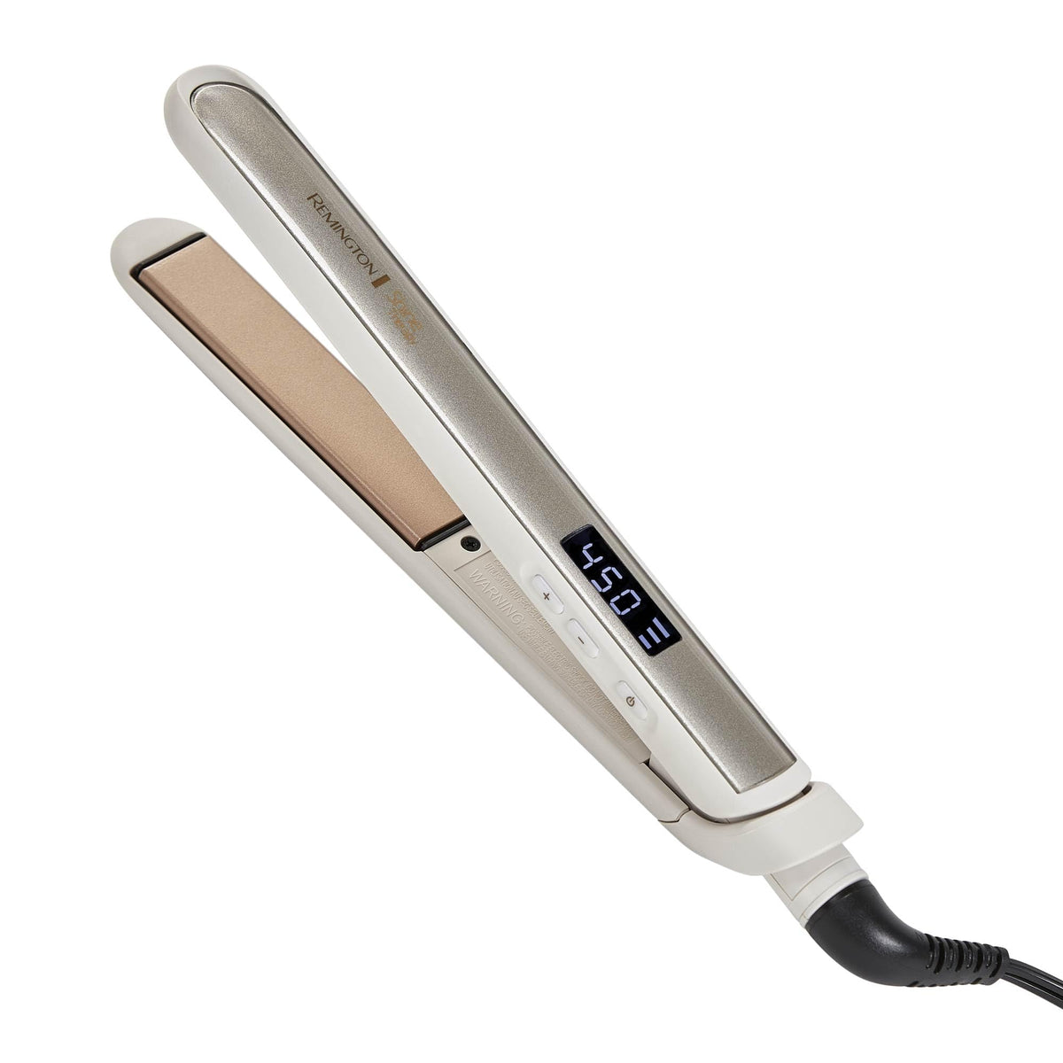 Remington Shine Therapy Hair Straightener front view with Argan oil infusion