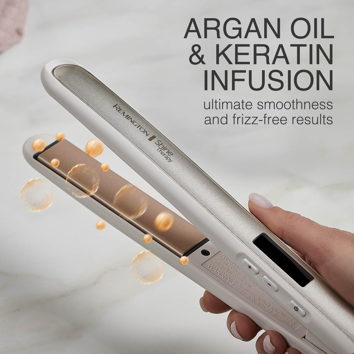 Remington Shine Therapy Hair Straightener in packaging