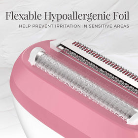 Remington Smooth & Silky Electric Shaver displaying rounded comfort tips