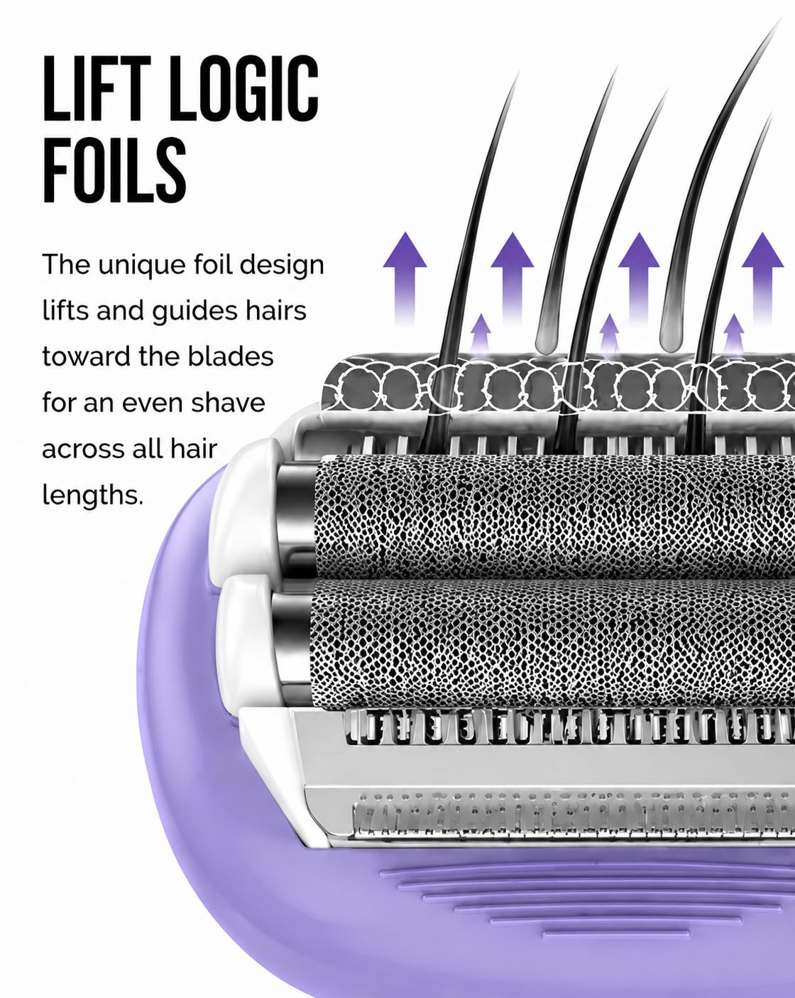 Remington Smooth & Silky Electric Shaver in use on skin