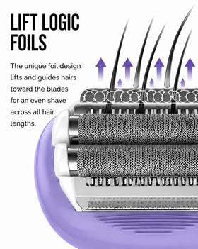 Remington Smooth & Silky Electric Shaver in use on skin