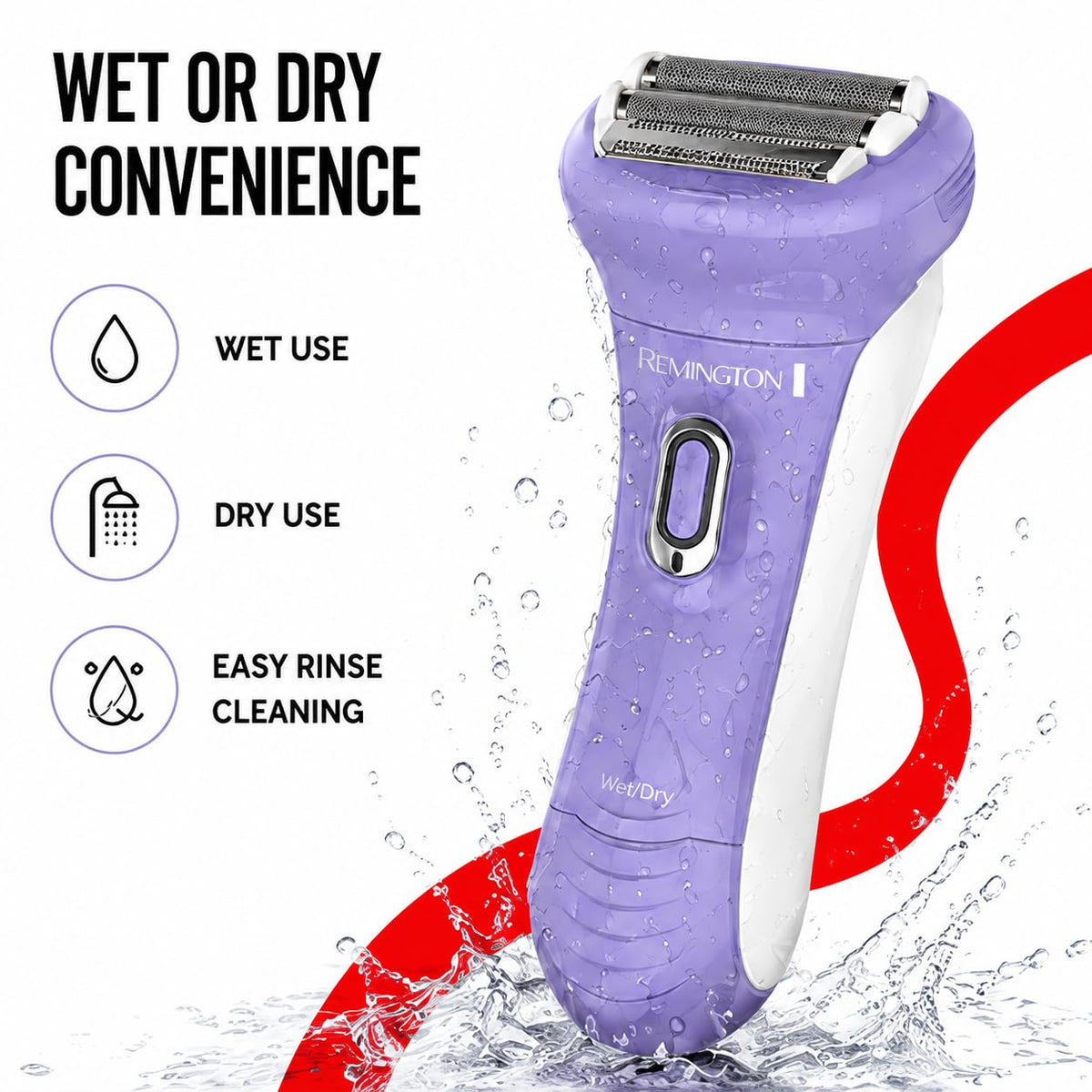 Remington Smooth & Silky Electric Shaver showing optimal angle head