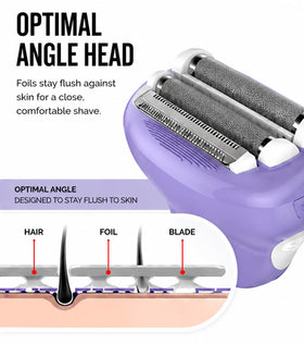 Remington Smooth & Silky Electric Shaver with almond oil moisturizing strip