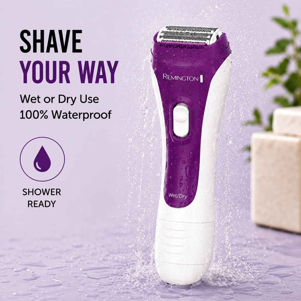 Remington Smooth & Silky Electric Shaver with bikini trimmer attachment