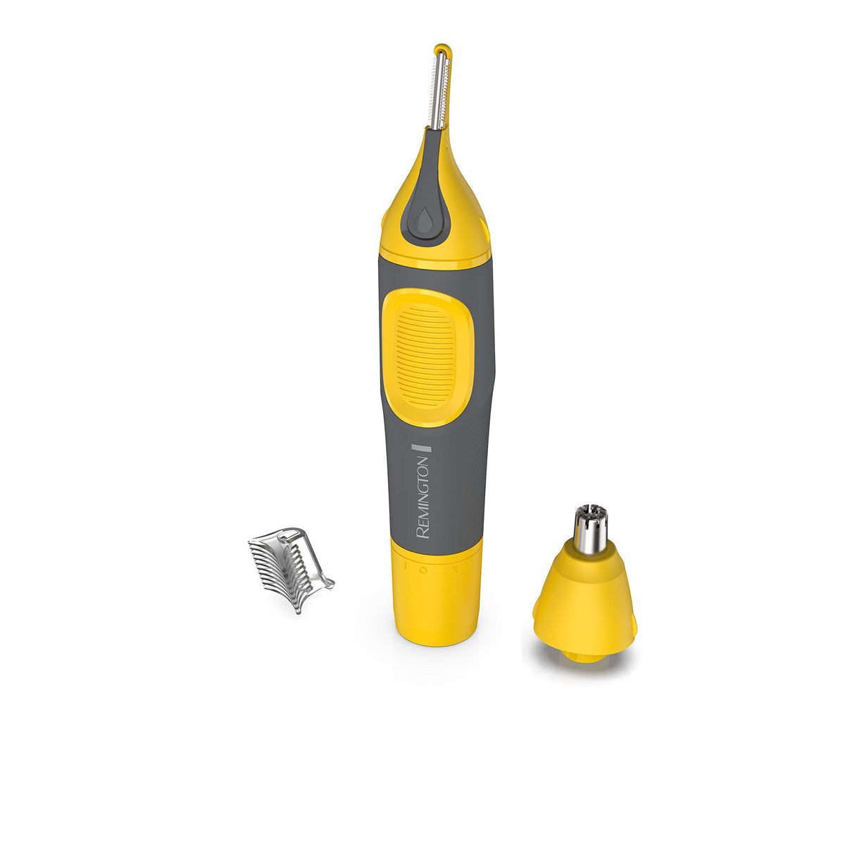 Remington Virtually Indestructible Nose, Ear & Brow Trimmer yellow model front view