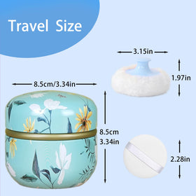 Removable lid of the powder container to prevent spillage