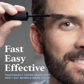 Removing Just for Men 1-Day Beard & Brow Color with soap
