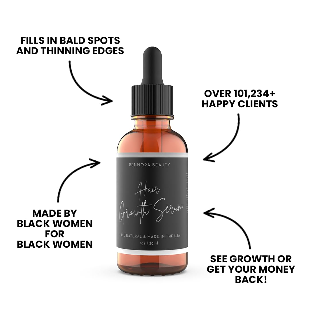 RENNORA BEAUTY Hair Growth Serum application on scalp