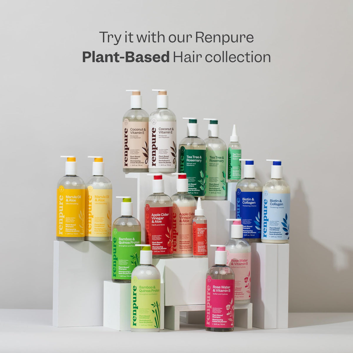 RENPURE Body Wash Set packaging with recyclable label