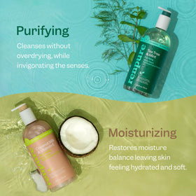 RENPURE Coconut & Vitamin E Body Wash 24oz front view