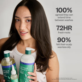 RENPURE Tea Tree & Rosemary Shampoo and Conditioner Set with natural ingredients
