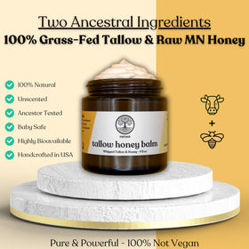 Reroot Organics Beef Tallow Balm packaging side view