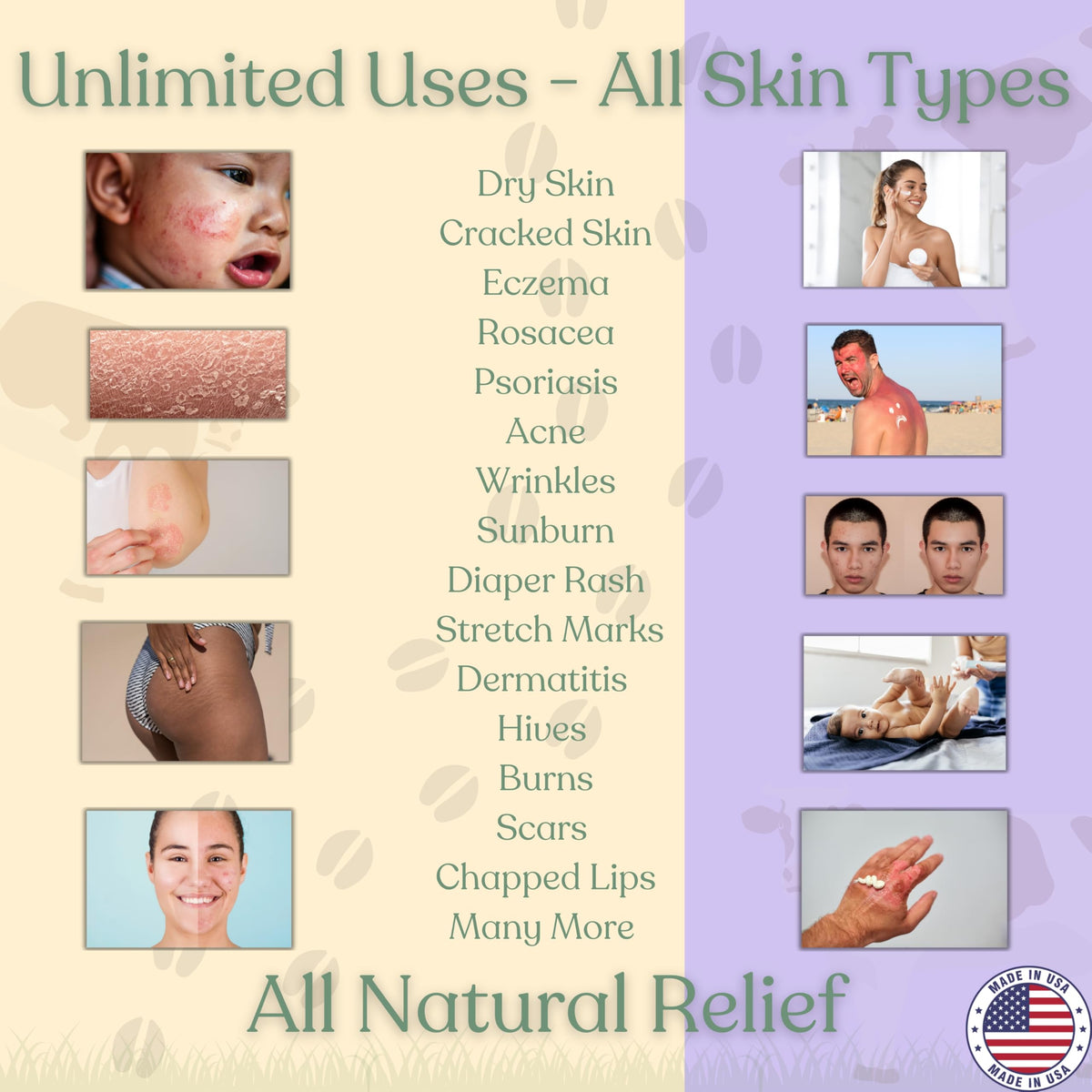 Reroot Organics Lavender Naked Tallow Balm packaging details