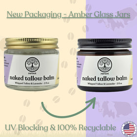 Reroot Organics Lavender Naked Tallow Balm texture close-up