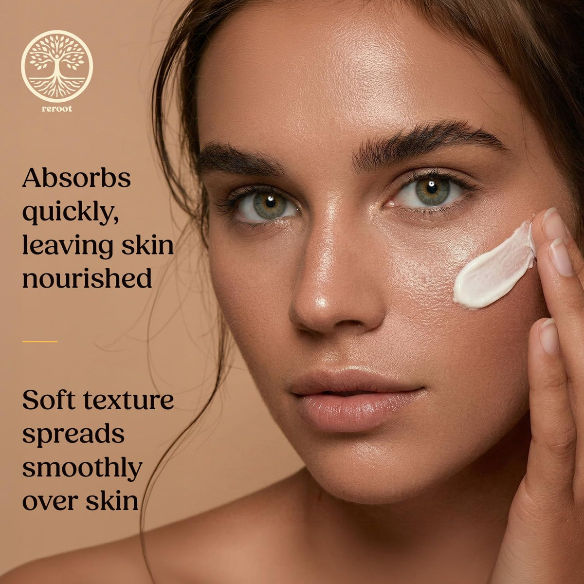 Reroot Organics Manuka Honey Beef Tallow Balm on skin application
