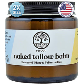Reroot Organics Naked Tallow Balm 190g front view