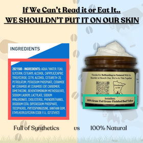 Reroot Organics Naked Tallow Balm 2oz application on skin