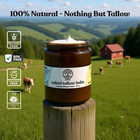 Reroot Organics Naked Tallow Balm 349g texture close-up