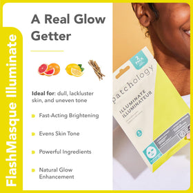 Resealable pouch of Patchology face masks